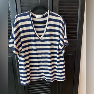 Cotton Bleu Women’s Striped Shirt size M